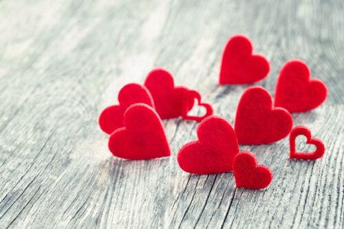 Happy Valentines Day images, heart, blurred background, love symbol